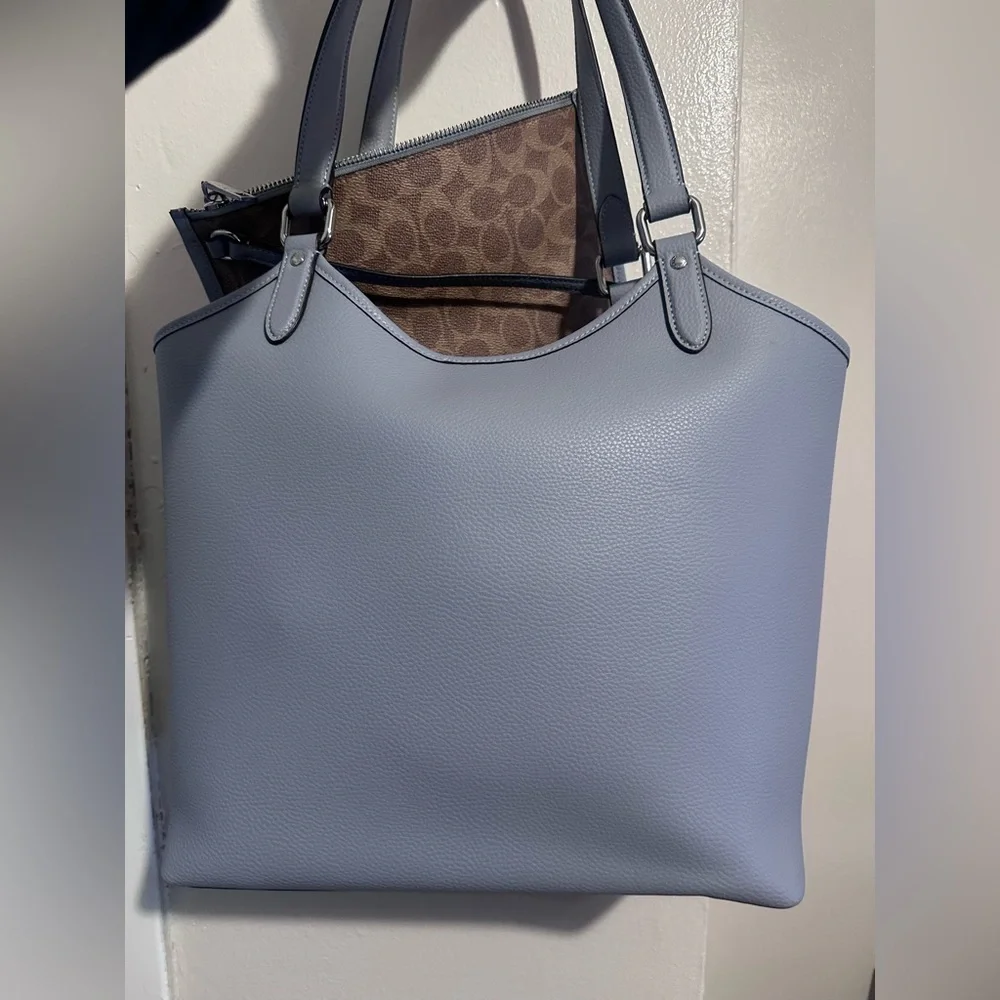 COACH Day Tote (Blue/Grey) - Picture 2 of 5